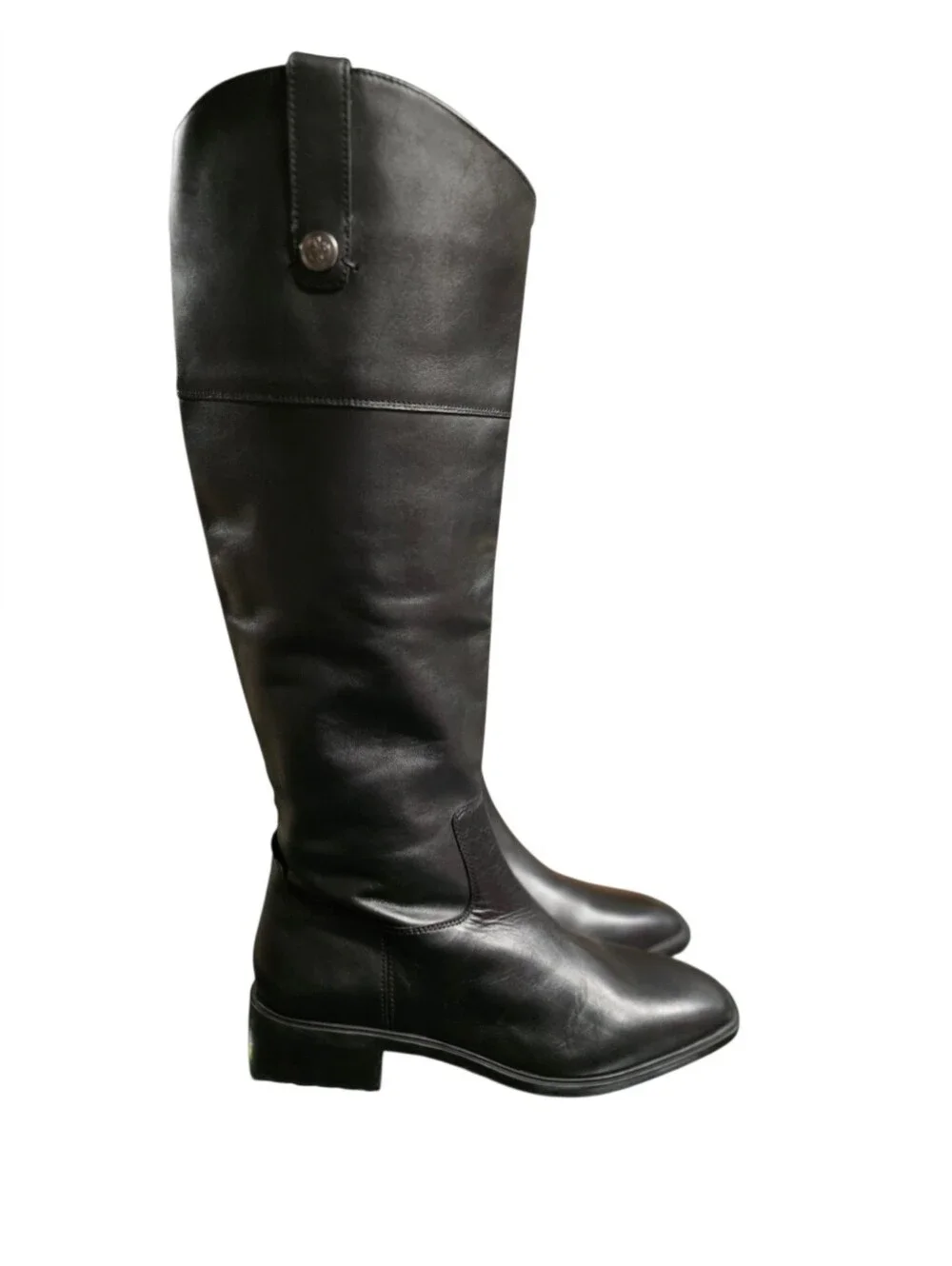 Sam Edelman Drina Women's Classic Tall Black Leather Riding Boots - sz 9.5